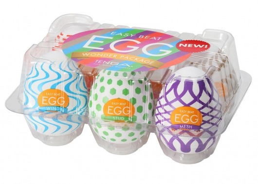 Набор из 6 мастурбаторов Tenga EGG IV с различным рельефом - Tenga - в Казани купить с доставкой