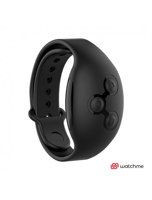 Черное виброяйцо с пультом-часами Anne s Desire Vibro Egg Wireless Watchme - DreamLove