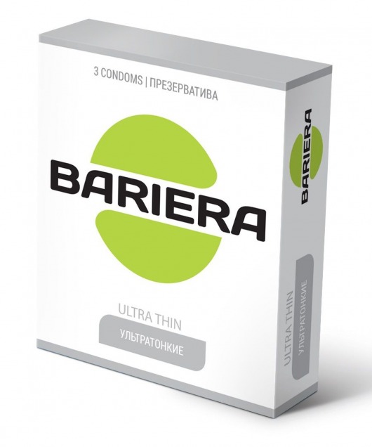 Ультратонкие презервативы Bariera Ultra Thin - 3 шт. - Bariera - купить с доставкой в Казани