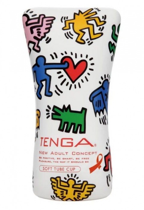 Мастурбатор-туба Keith Haring Soft Tube CUP - Tenga - в Казани купить с доставкой