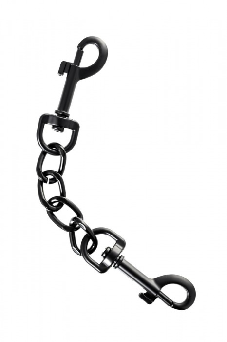 Узкие черные наручники на сцепке - ToyFa - купить с доставкой в Казани