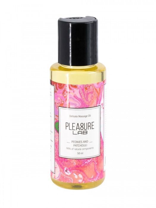 Массажное масло Pleasure Lab Delicate с ароматом пиона и пачули - 50 мл. - Pleasure Lab - купить с доставкой в Казани