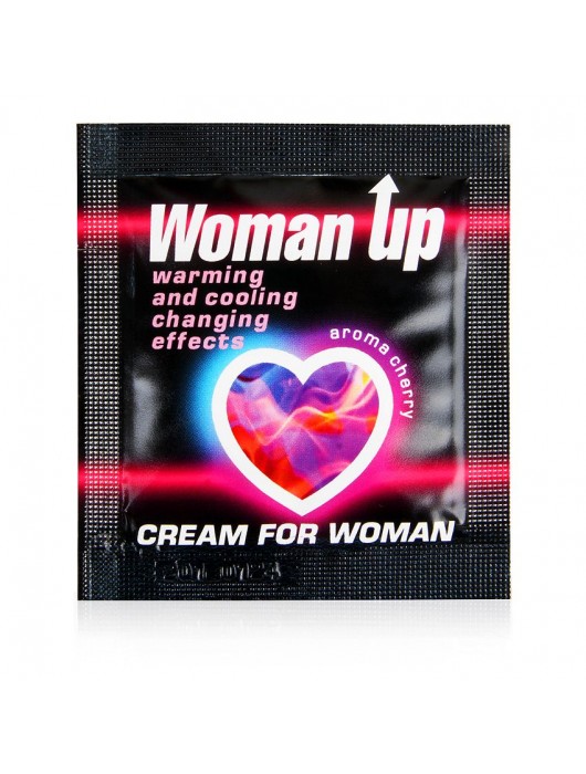 Возбуждающий крем для женщин с ароматом вишни Woman Up - 1,5 гр. - Биоритм - купить с доставкой в Казани