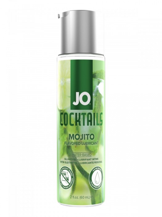 Вкусовой лубрикант на водной основе JO Cocktails Mojito - 60 мл. - System JO - купить с доставкой в Казани