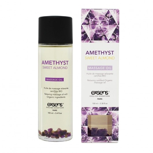 Органическое массажное масло AMETHYST SWEET ALMOND - 100 мл. - Exsens - купить с доставкой в Казани