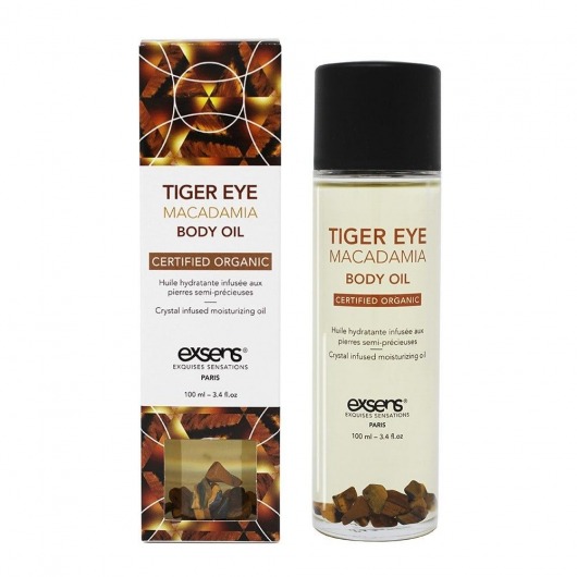 Органическое массажное масло TIGER EYE MACADAMIA - 100 мл. - Exsens - купить с доставкой в Казани