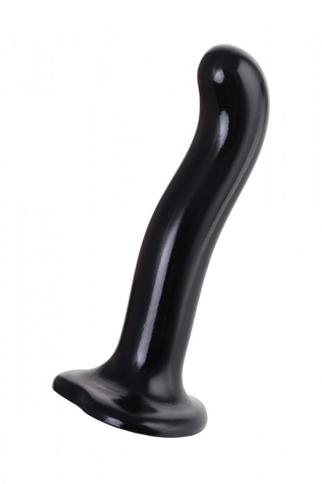 Черный стимулятор для пар P G-Spot Dildo Size M - 18 см. - Strap-on-me - в Казани купить с доставкой