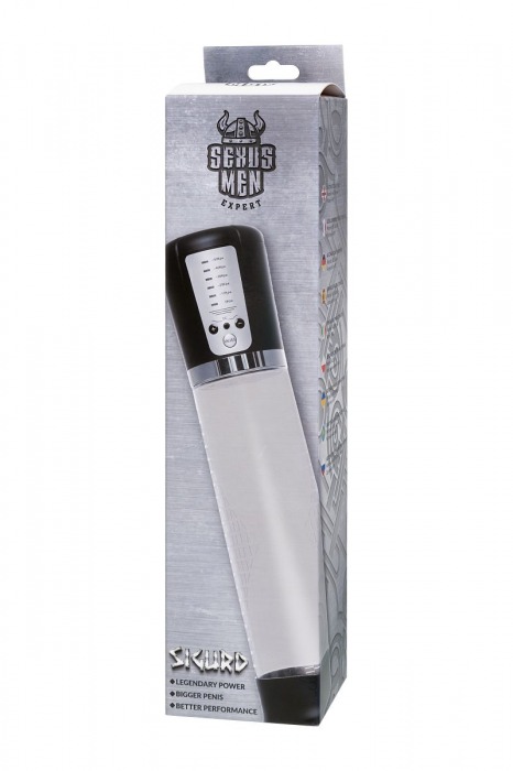 Прозрачная автоматическая помпа для пениса Sigurd - Sexus - в Казани купить с доставкой