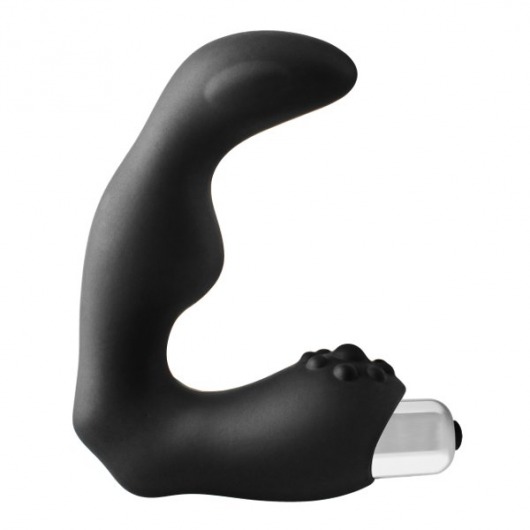 Черный вибромассажер простаты FantASStic Vibrating Prostate Massager - 11,3 см. - Dream Toys - в Казани купить с доставкой