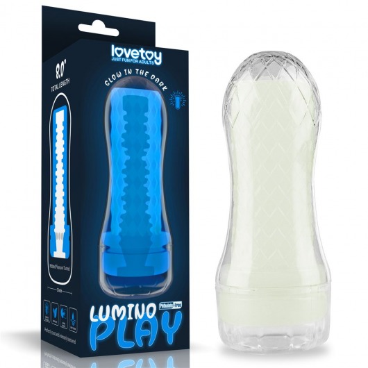 Светящийся в темноте мастурбатор Lumino Play Masturbator Ribbed - Lovetoy - в Казани купить с доставкой