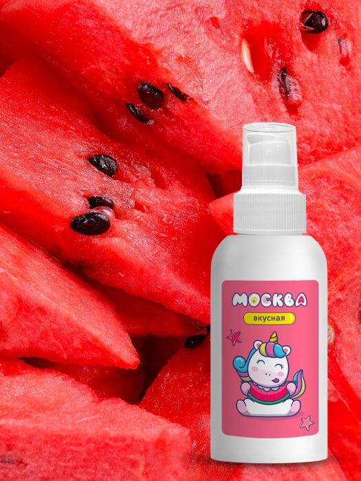 Универсальная смазка с ароматом арбуза  Москва Вкусная  - 100 мл. - Москва - купить с доставкой в Казани