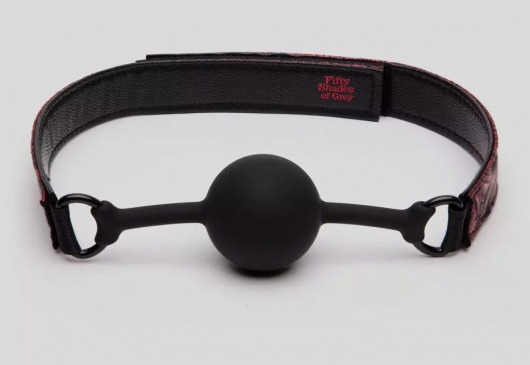 Кляп-шар на двусторонних ремешках Reversible Silicone Ball Gag - Fifty Shades of Grey - купить с доставкой в Казани