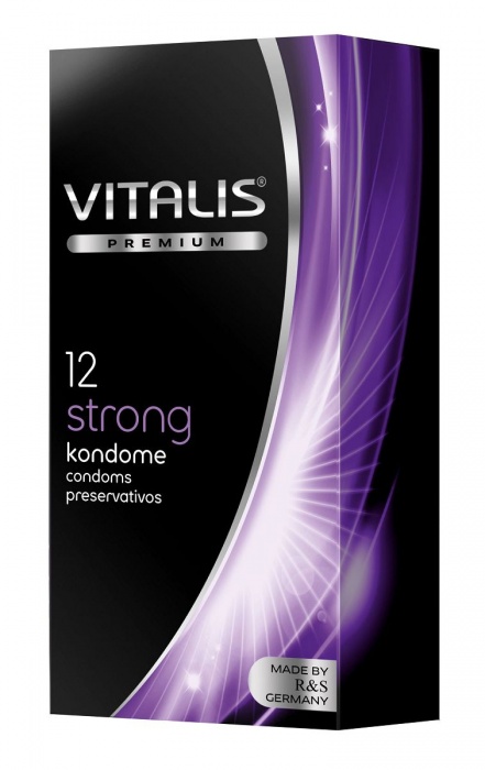 Презервативы с утолщённой стенкой VITALIS PREMIUM strong - 12 шт. - Vitalis - купить с доставкой в Казани