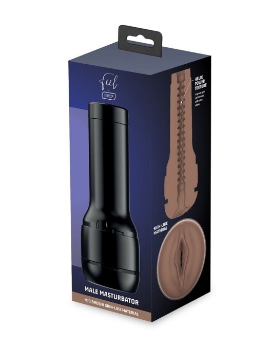 Коричневый мастурбатор-вагина Feel Stroker - Kiiroo - в Казани купить с доставкой