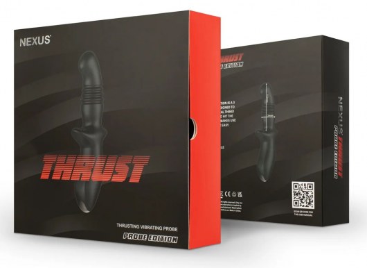 Черный вибромассажер простаты Nexus Thrust с возвратно-поступательными движениями - Nexus Range - в Казани купить с доставкой