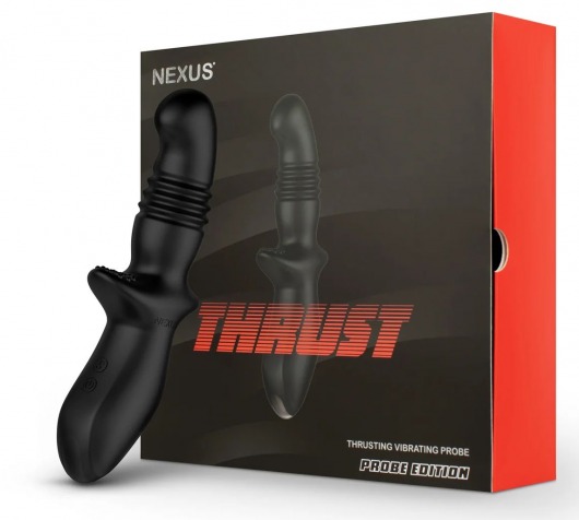 Черный вибромассажер простаты Nexus Thrust с возвратно-поступательными движениями - Nexus Range - в Казани купить с доставкой