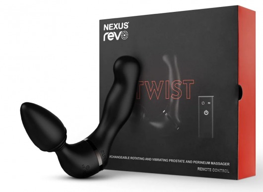 Черный гибридный вибромассажер Nexus Revo Twist - Nexus Range - в Казани купить с доставкой