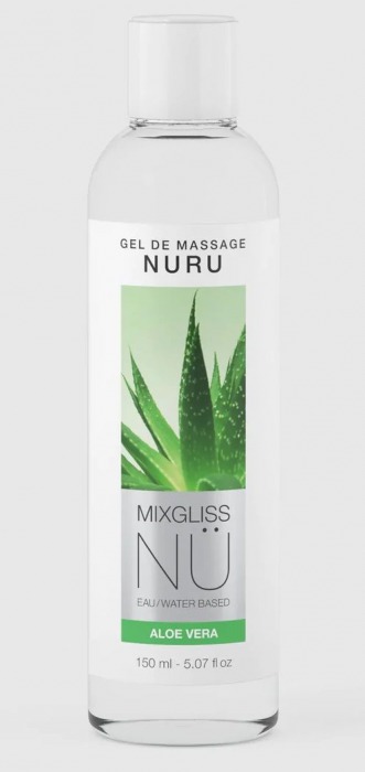 Массажный гель на водной основе Mixgliss NU Aloe Vera - 150 мл. - Strap-on-me - купить с доставкой в Казани