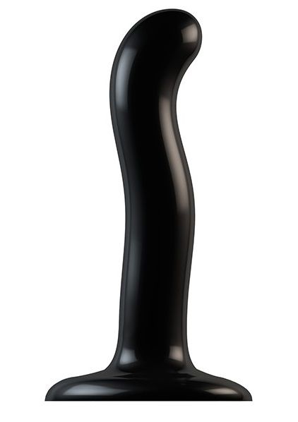 Черный фаллоимитатор-насадка Strap-On-Me P G spot Dildo size S - 16,4 см. - Strap-on-me - купить с доставкой в Казани