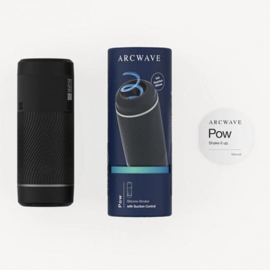 Черный мастурбатор с контролем всасывания Arcwave Pow Stroker - Arcwave - в Казани купить с доставкой