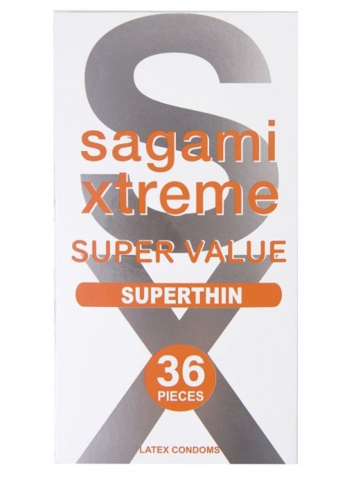 Ультратонкие презервативы Sagami Xtreme Superthin - 36 шт. - Sagami - купить с доставкой в Казани