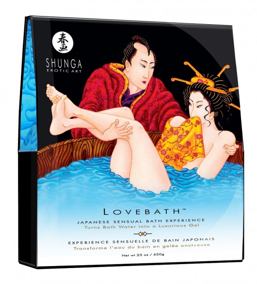 Соль для ванны Lovebath Ocean temptation, превращающая воду в гель - 650 гр. - Shunga - купить с доставкой в Казани