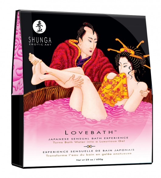 Соль для ванны Lovebath Dragon Fruit, превращающая воду в гель - 650 гр. - Shunga - купить с доставкой в Казани