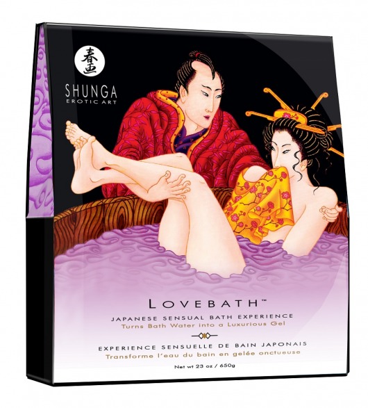 Соль для ванны Lovebath Sensual lotus, превращающая воду в гель - 650 гр. - Shunga - купить с доставкой в Казани