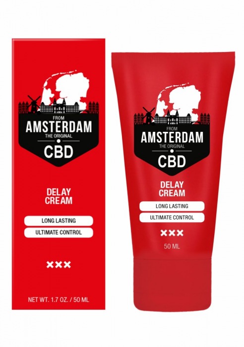 Крем-пролонгатор CBD from Amsterdam Delay Cream - 50 мл. - Shots Media BV - купить с доставкой в Казани