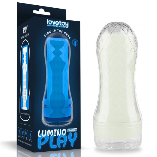 Светящийся в темноте мастурбатор Lumino Play Masturbator Pocketed - Lovetoy - в Казани купить с доставкой