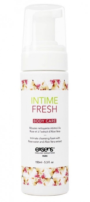 Органическая интимная очищающая пенка Intime Fresh - 150 мл. - Exsens - купить с доставкой в Казани