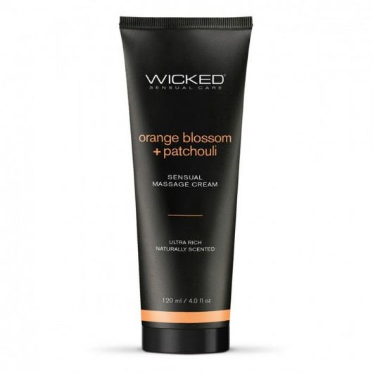 Массажный легкий крем WICKED Orange Blossom plus Patchouli - 120 мл. - Wicked - купить с доставкой в Казани