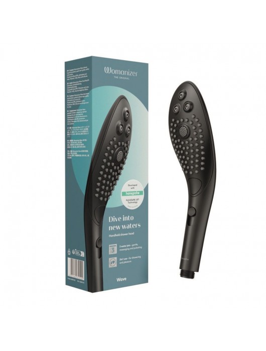 Черная насадка для душа Womanizer Wave - Womanizer