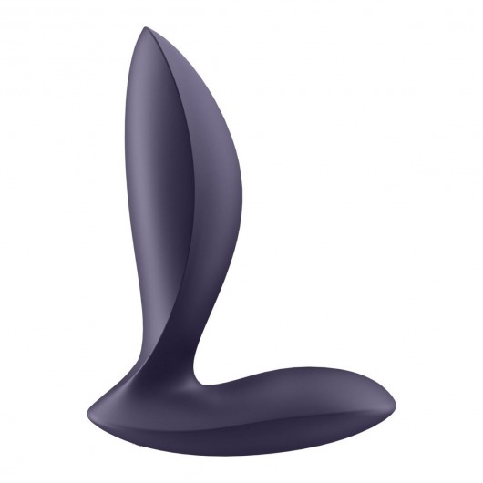 Фиолетовый анальный вибростимулятор Power Plug - Satisfyer - в Казани купить с доставкой