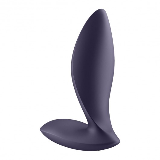 Фиолетовый анальный вибростимулятор Power Plug - Satisfyer - в Казани купить с доставкой