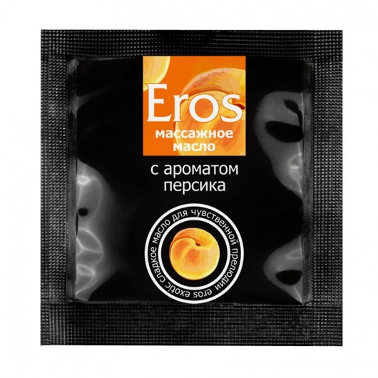 Саше массажного масла Eros exotic с ароматом персика - 4 гр. - Биоритм - купить с доставкой в Казани