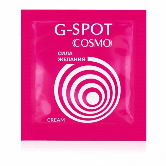 Стимулирующий интимный крем для женщин Cosmo G-spot - 2 гр. - Биоритм - купить с доставкой в Казани