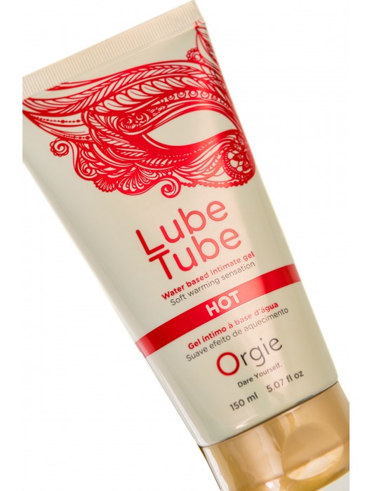 Интимный гель на водной основе Lube Tube Hot с разогревающим эффектом - 150 мл. - ORGIE - купить с доставкой в Казани