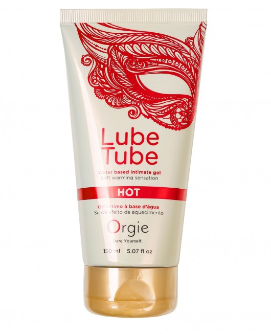 Интимный гель на водной основе Lube Tube Hot с разогревающим эффектом - 150 мл. - ORGIE - купить с доставкой в Казани