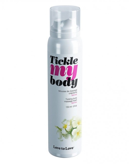 Массажная хрустящая пенка Tickle My Body Monoi с ароматом моной - 150 мл. - Love to Love - купить с доставкой в Казани
