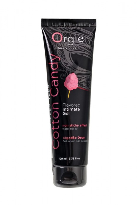 Интимный гель на водной осное Lube Tube Cotton Candy со вкусом сахарной ваты - 100 мл. - ORGIE - купить с доставкой в Казани