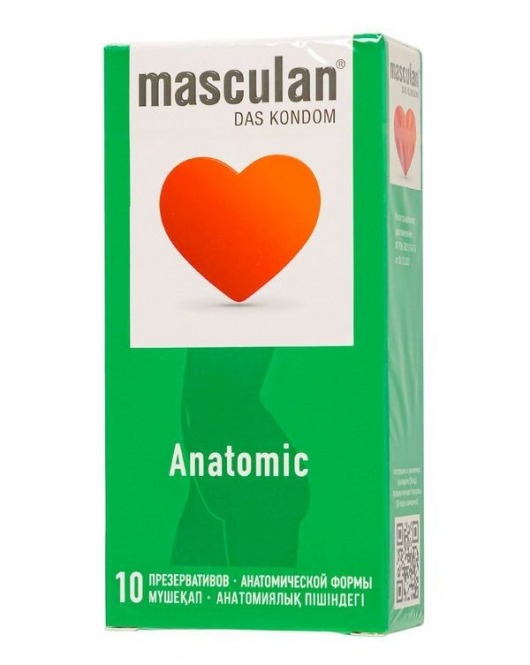 Презервативы анатомической формы Masculan Anatomic - 10 шт. - Masculan - купить с доставкой в Казани