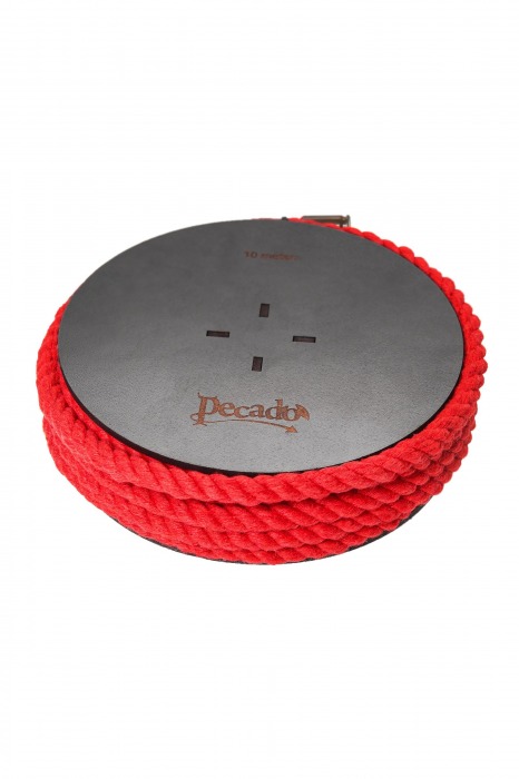 Красная веревка для шибари на катушке - 10 м. - Pecado - купить с доставкой в Казани