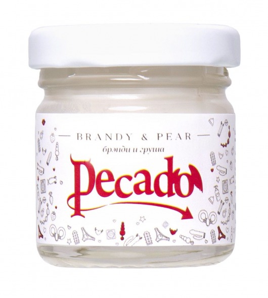 Массажная свеча Brandy   Pear - 35 мл. - Pecado - купить с доставкой в Казани