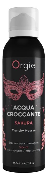 Хрустящая пенка для массажа Orgie Acqua Croccante Sakura с ароматом сакуры - 150 мл. - ORGIE - купить с доставкой в Казани