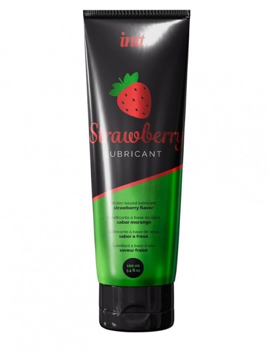 Смазка на водной основе с ароматом клубники Strawberry Lubricant - 100 мл. - INTT - купить с доставкой в Казани