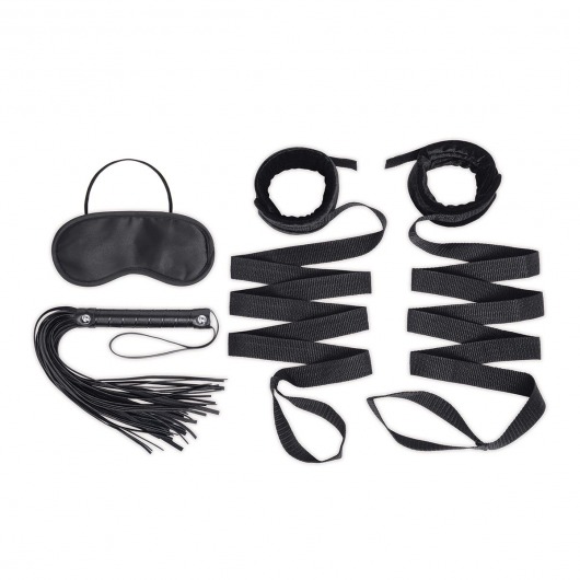 Эротический набор 4PC Bondage Bed Strap   Flogger Kit - Lux Fetish - купить с доставкой в Казани