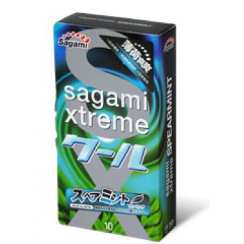 Презервативы Sagami Xtreme Mint с ароматом мяты - 10 шт. - Sagami - купить с доставкой в Казани