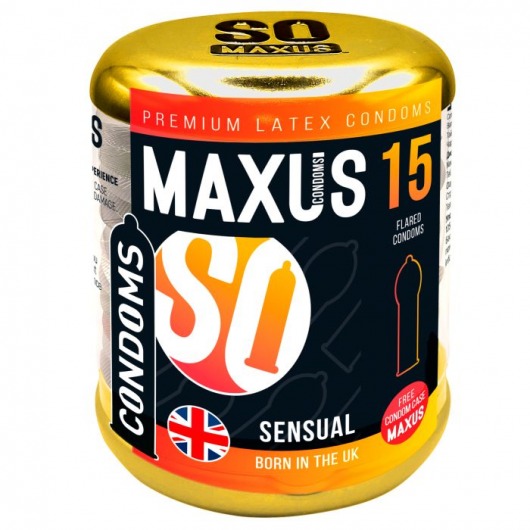 Презервативы анатомической формы Maxus Sensual - 15 шт. - Maxus - купить с доставкой в Казани