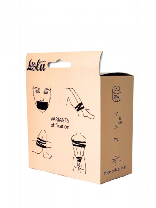 Черная бондажная лента Oxytocin - Lola Games - купить с доставкой в Казани